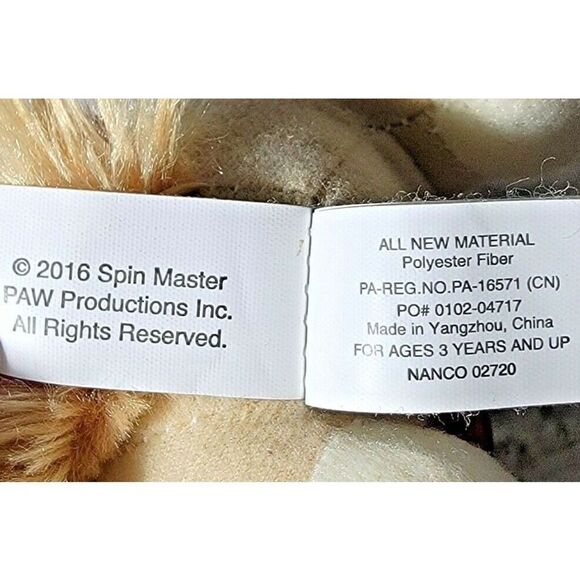 Nickelodeon Paw Patrol 9" Skye Plush Toy Sitting Spin‎ Master 2018 NWT - Picture 8 of 8